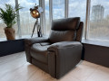 Кресло Маркезано с реклайнером, натуральная кожа купить в Москве